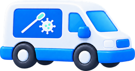 Mobile infectious disease testing van